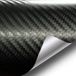 Folie colantare auto Carbon 3D Negru, 3,0m x 1,52m