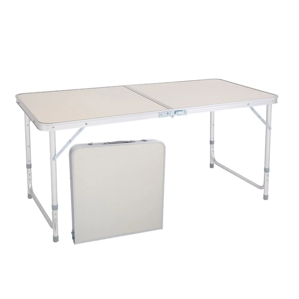 AVEX – Masa Pliabila din aluminiu cu blat MDF pentru picnic, dimensiune 120 x 60 cm