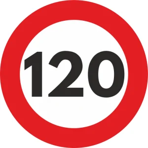AVEX – Autocolant Sticker "Limita Viteza" Reflectorizant 120km/h
