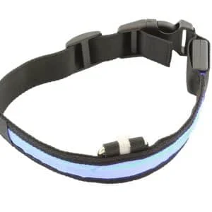 AVEX – Zgarda iluminata cu LED pentru caine sau pisica, culoare Albastra, AVX AG232A
