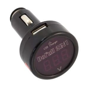 AVEX – Incarcator Telefon Auto si Voltmetru Auto Digital, 2in1, 12V 24V