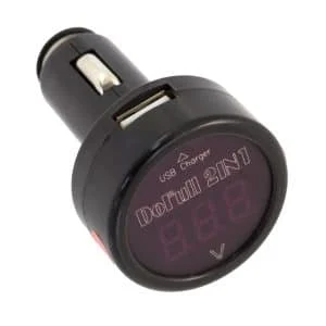 AVEX – Incarcator Telefon Auto si Voltmetru Auto Digital, 2in1, 12V 24V