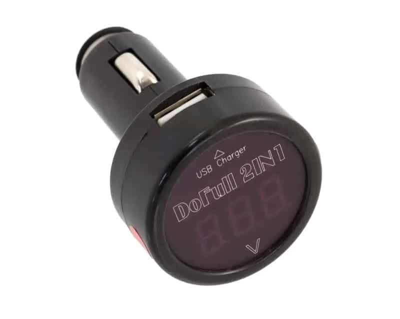 AVEX – Incarcator Telefon Auto si Voltmetru Auto Digital, 2in1, 12V 24V