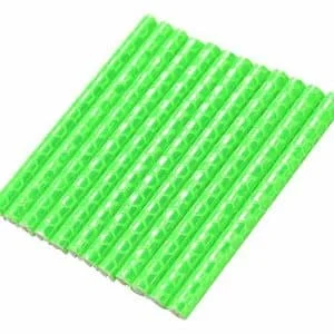 AVEX – Set 12 ornamente din material reflectorizant pentru spite bicicleta, culoare verde