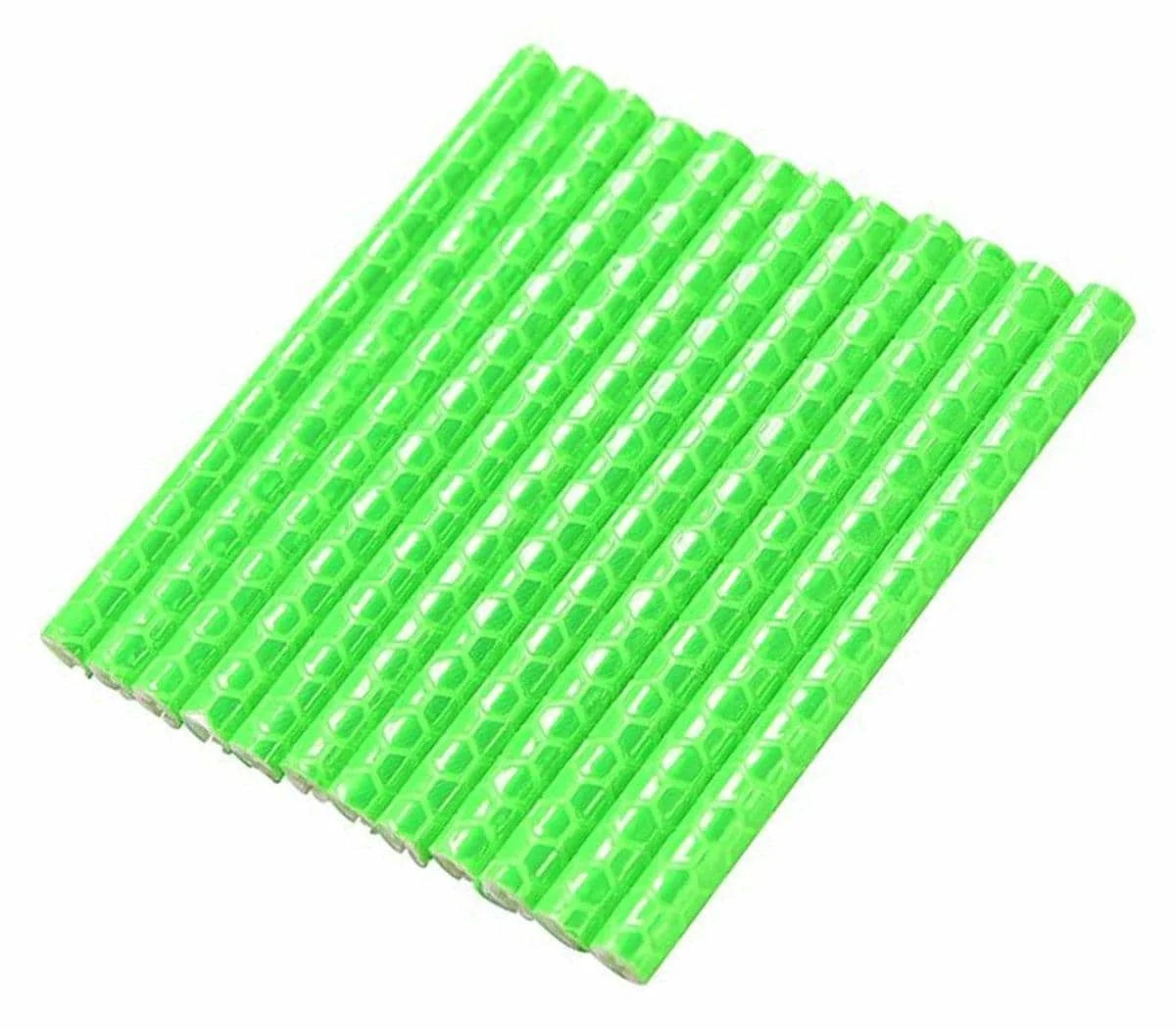 AVEX – Set 12 ornamente din material reflectorizant pentru spite bicicleta, culoare verde