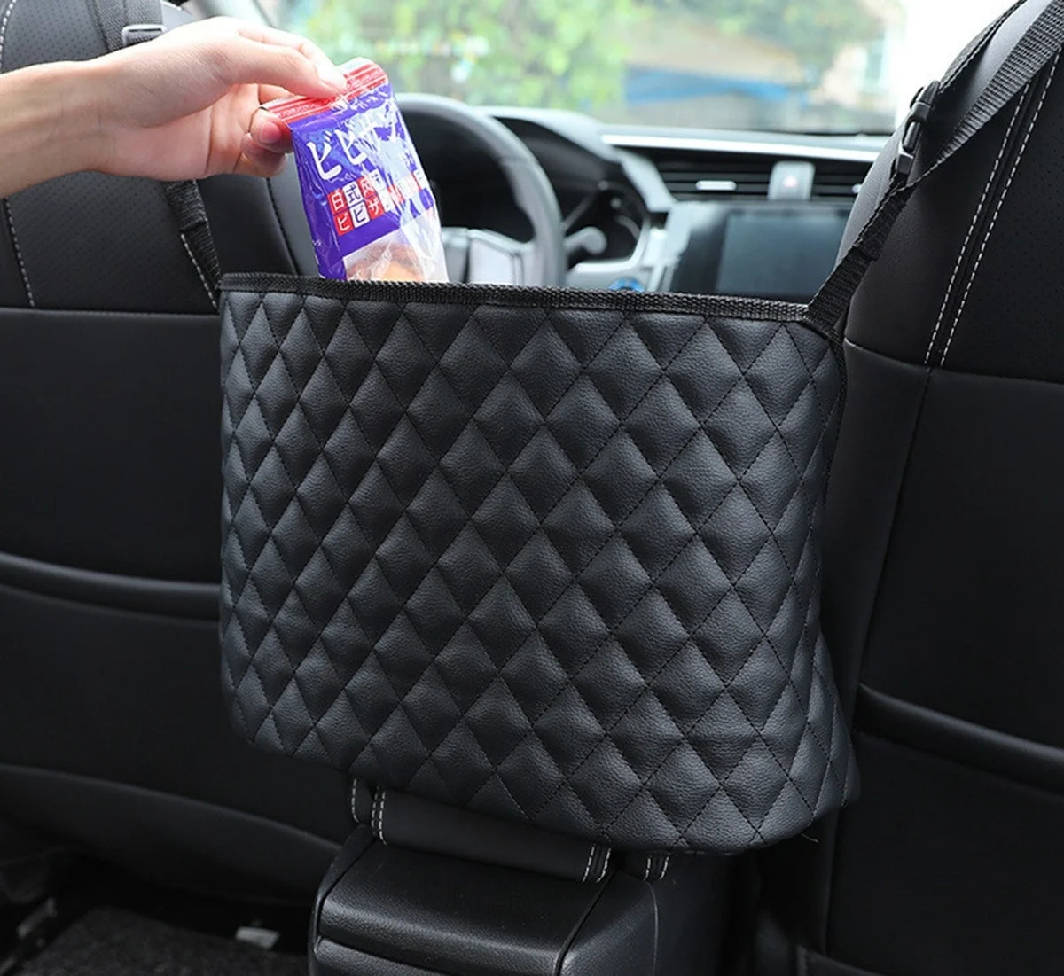 AVEX – Organizator scaun auto de tip sacosa, 27 x 39cm, culoare neagra