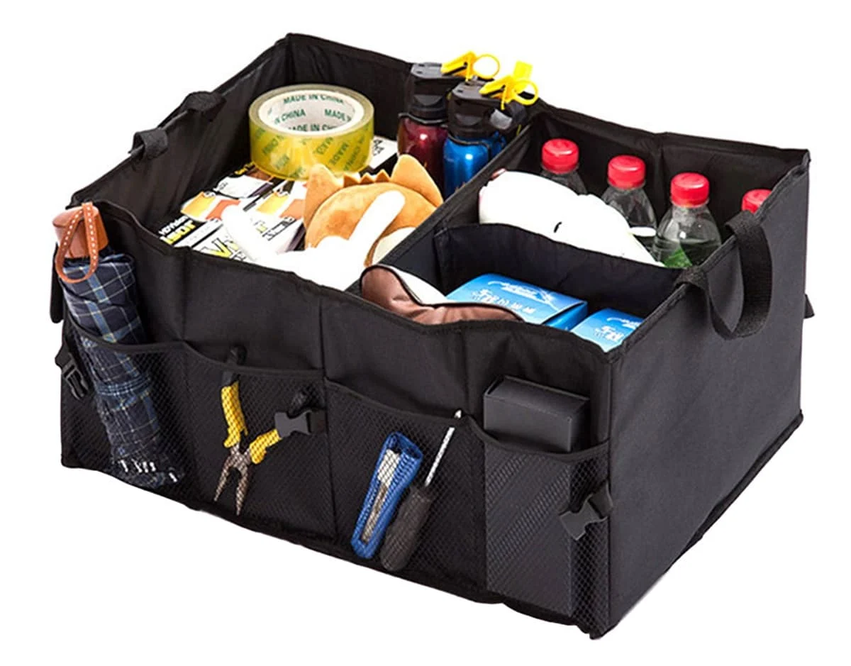 AVEX – Organizator portbagaj auto cu 9 buzunare, 55 x 38 x 26cm, culoare neagra