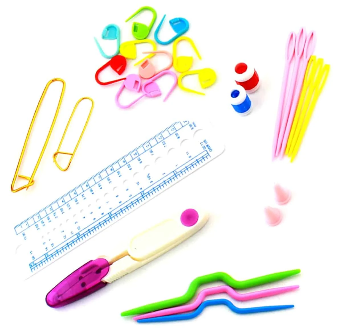 AVEX – Set 50 piese pentru crosetat in husa din piele ecologica, un cadou perfect pentru pasionații de crosetat sau broderie