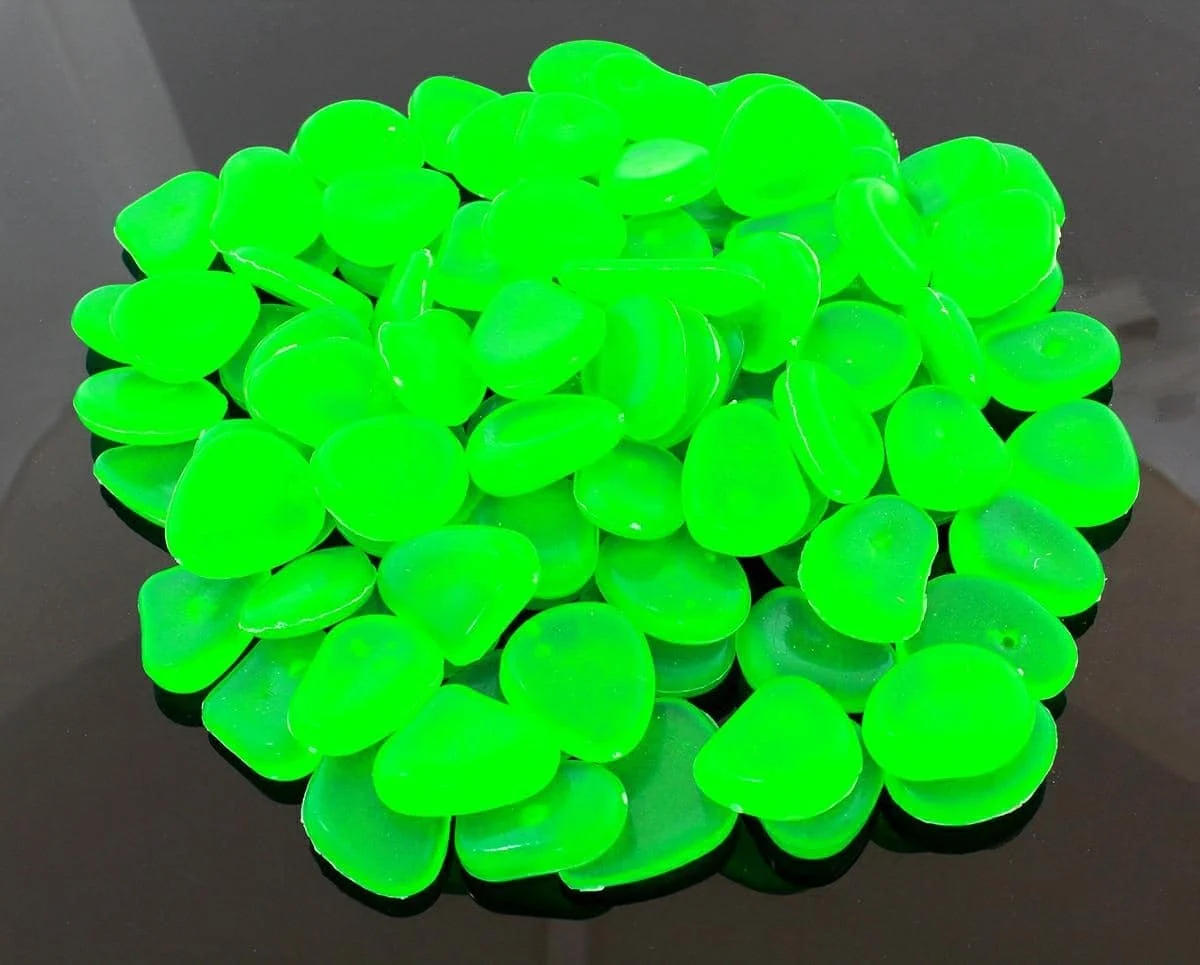 AVEX – Set 100 pietre decorative fluorescente, culoare Verde, AVX AG653B