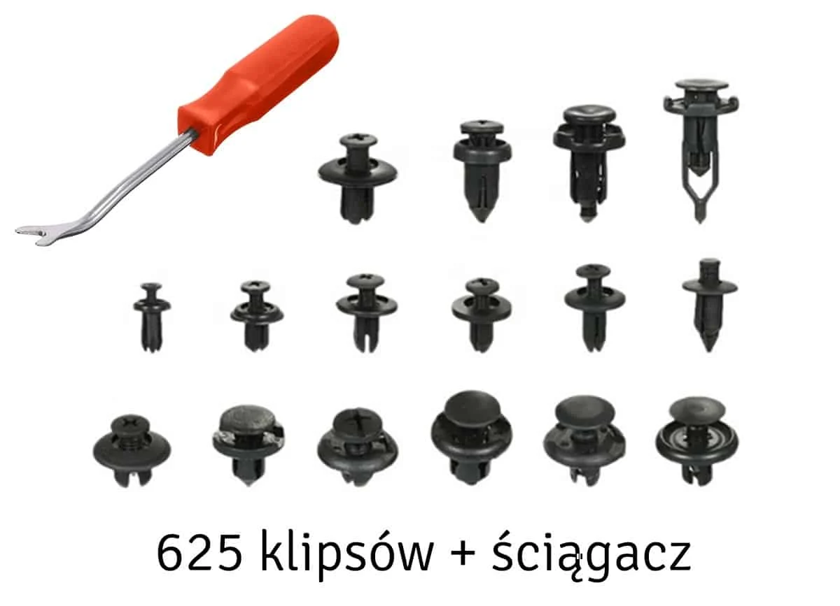 AVEX – Set 625 clipsuri auto universale pentru montaj cu extractor inclus