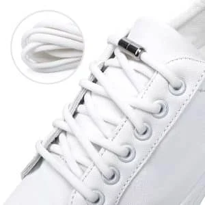 AVEX – Sireturi elastice SMART pentru incaltaminte cu clema metalica, culoare alba