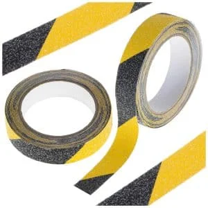 AVEX – Banda de protectie Anti Alunecare, autoadeziva, culoare Negru Galben, dimensiune 5m x 2,5cm
