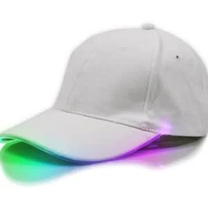 AVEX – Sapca de tip baseball, cu cozoroc iluminat RGB, culoare Alba, marime universala, reglabila