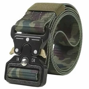 AVEX – Curea Tactica pentru pantaloni, culoare Camuflaj cu catarama Neagra