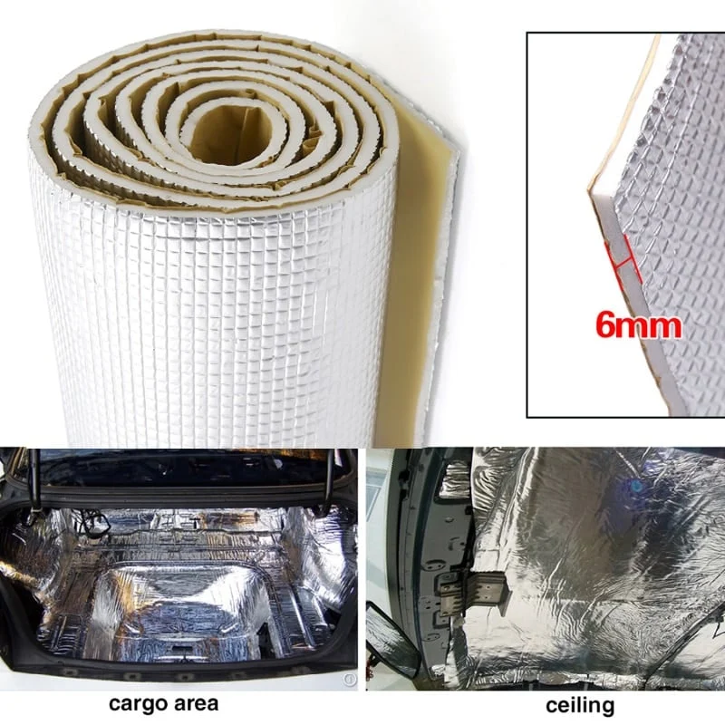 AVEX – Material insonorizant auto cu strat din aluminiu, dimensiune 100cm x 100 cm x 6mm