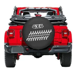 AVEX – Husa roata de rezerva din "imitatie piele" neagra, pentru autovehicule de teren, marime 17"