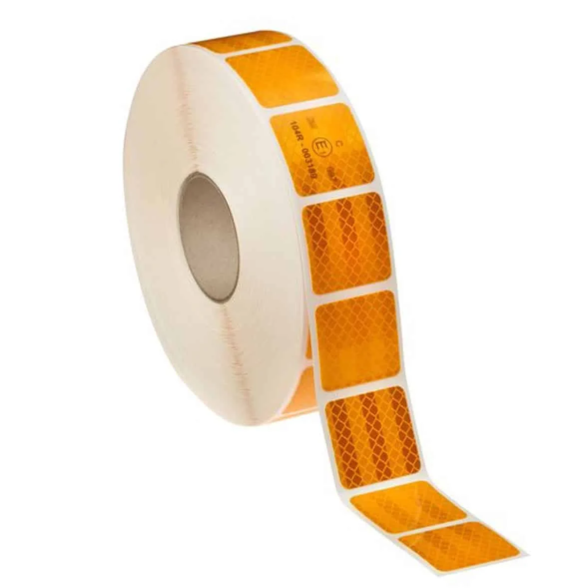 AVEX – Banda reflectorizanta adeziva intrerupta pentru prelate GALBENA (rola 5cm x 45m)