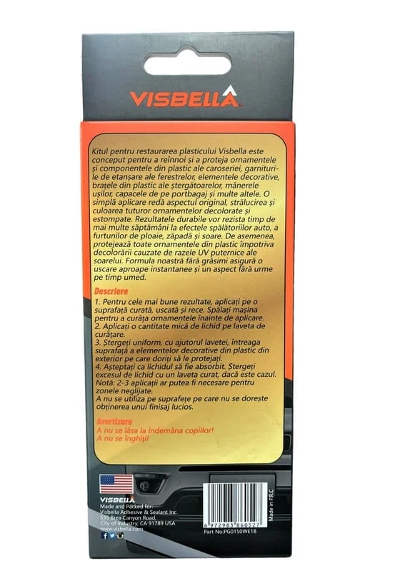 AVEX – Kit restaurare, lustruire si intretinere elemente din plastic, Visbella