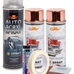 Kit complet reparatie si vopsire jante culoare Cupru Metalic, V2