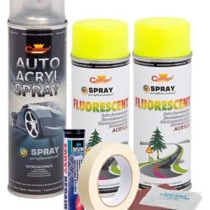 AVEX – Kit complet reparatie si vopsire jante culoare Galben Fluorescent, V2