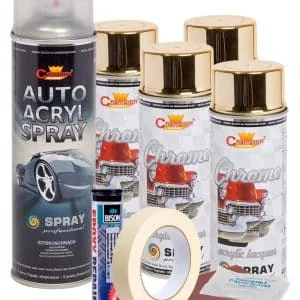 AVEX – Kit complet reparatie si vopsire jante culoare Auriu Metalic, V4