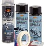 Kit complet reparatie si vopsire jante culoare Negru Metalizat, V2