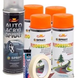 AVEX – Kit complet reparatie si vopsire jante culoare Orange Fluorescent, V4