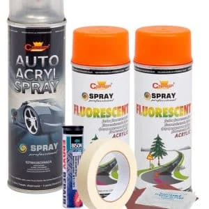 AVEX – Kit complet reparatie si vopsire jante culoare Orange Fluorescent, V2