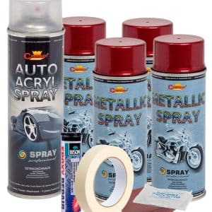 AVEX – Kit complet reparatie si vopsire jante culoare Rosu Burgundy Metalizat, V4