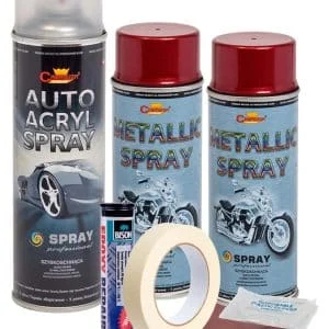 AVEX – Kit complet reparatie si vopsire jante culoare Rosu Burgundy Metalizat, V2