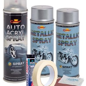 AVEX – Kit complet reparatie si vopsire jante culoare Argintiu Metalizat, V2