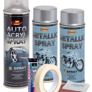 AVEX – Kit complet reparatie si vopsire jante culoare Argintiu Metalizat, V2