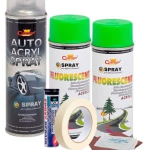 AVEX – Kit complet reparatie si vopsire jante culoare Verde Fluorescent, V2