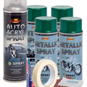 AVEX – Kit complet reparatie si vopsire jante culoare Verde Metalizat, V4
