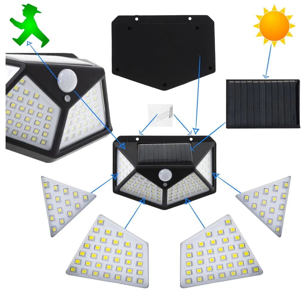 AVEX – Lampa Solara LED cu senzor crepuscular si senzor de miscare