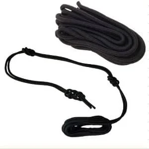 AVEX – Franghie impletita pentru montaj leagane, hamace, prelate, umbrare, lungime 2m, culoare Neagra