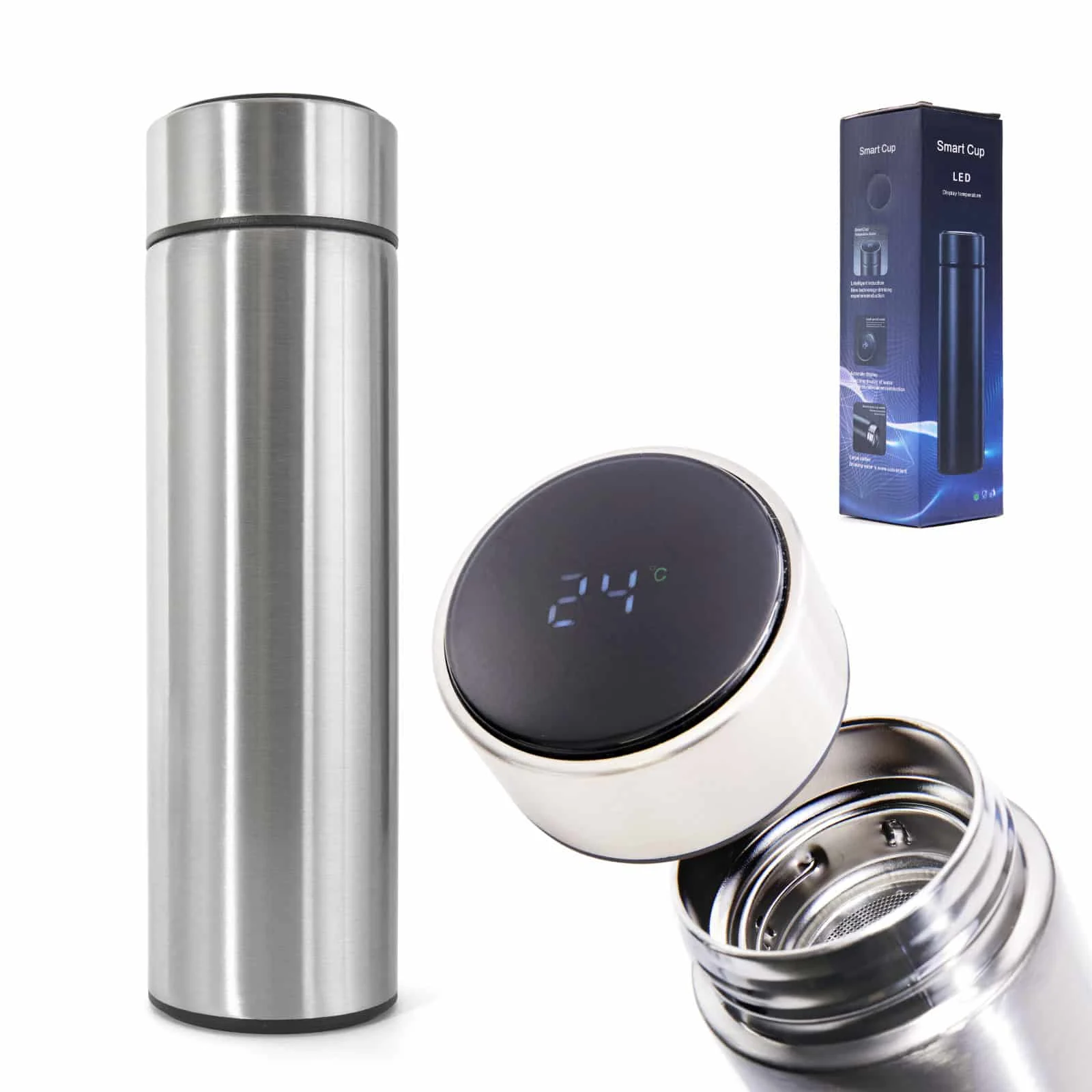 AVEX – Recipient Termos SMART CUP LED, 500ml, cu afisaj temperatura