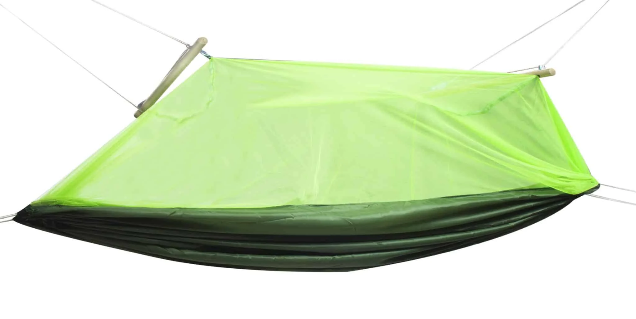 AVEX – Hamac de Camping Dublu (2 persoane), 200 x 100 cm + Plasa de tantari, culoare Verde