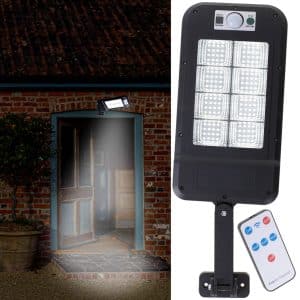 AVEX – Lampa Stradala cu Panou Solar, Senzor de Miscare si Telecomanda, dimensiune 30 x 14 x 3 cm