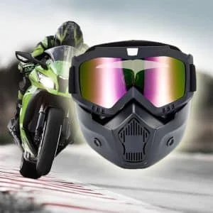 AVEX – Masca de Protectie cu Ochelari Detasabili, cu destinatie Moto, ATV, SSV, QUAD