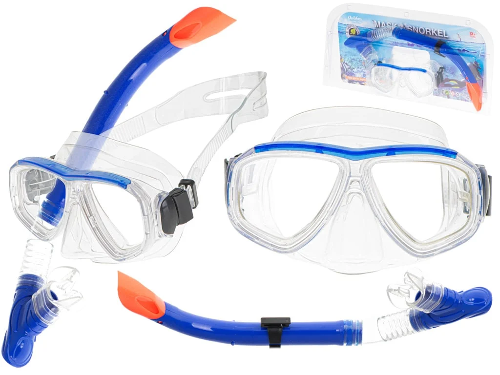 AVEX – Set Masca + Snorkel pentru inot si scufundari, pentru adulti si adolescenti, dimensiune universala, reglabila