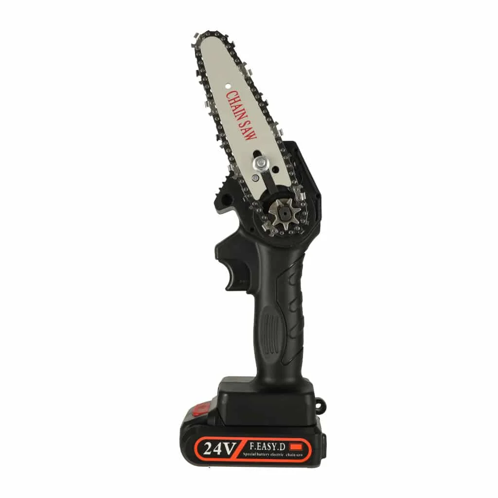 AVEX – Mini ferastrau electric cu lant, baterie de 24V si valiza de transport