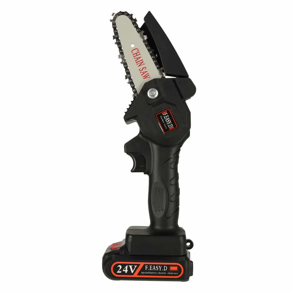 AVEX – Mini ferastrau electric cu lant, baterie de 24V si valiza de transport