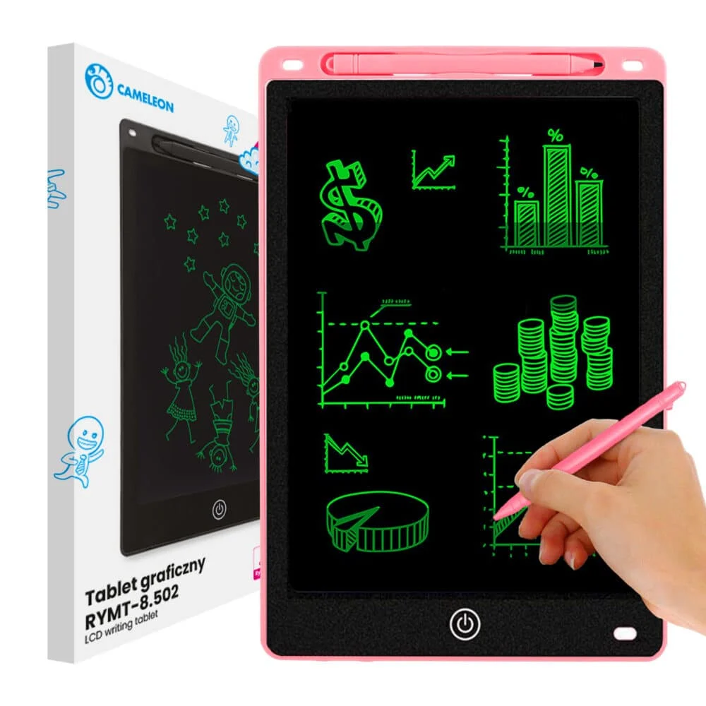 AVEX – Tableta grafica de 10" pentru copii, culoare Roz, AVX WT RYMT 8.502 PINK