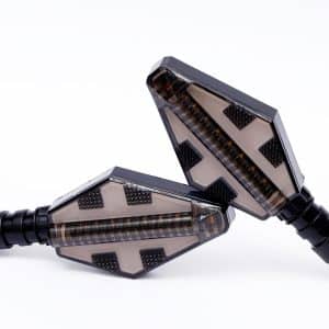 AVEX – Set 2 lampi Semnalizare Moto, model CROSS, cu 2 functii, pozitie si semnalizare, tensiune 12V