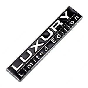 AVEX – Emblema auto metalica LUXURY, reliefata 3D, dimensiune 7,5 x 1,5 cm