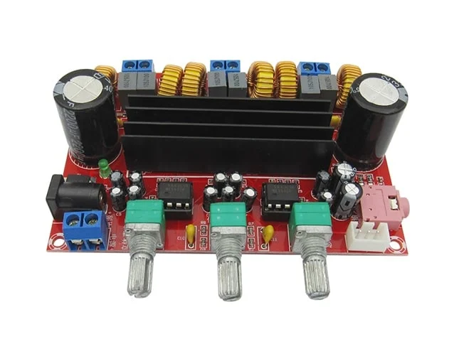 AVEX – Kit amplificator 2.1, Clasa D, putere 2 x 50W + 100W, TPA3116D2