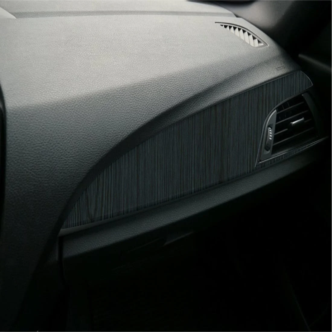 AVEX – Folie Auto Colantare Trimuri, Model Lemn Negru, 100 x 45cm