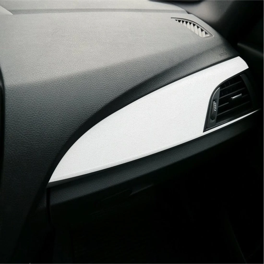 AVEX – Folie Auto Colantare Trimuri, Model Piele Alba, 100 x 45cm