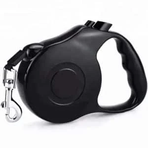 AVEX – Lesa Retractabila Automata cu carabina pentru caini, lungime sfoara 5m, culoare Neagra